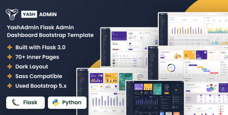 YashAdmin - Flask Sales Management System Admin Dashboard Template - Nulled