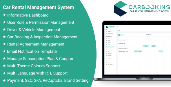 Car Booking SaaS - Car Rental Management System