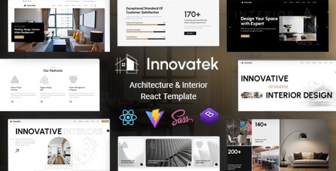 Innovatek - Architecture Interior React Template - Nulled