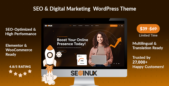 SEOINUX – SEO  Digital Marketing Agency WordPress Theme