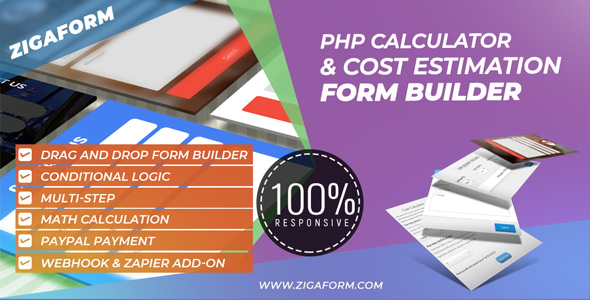 Zigaform - PHP Calculator  Cost Estimation Form Builder