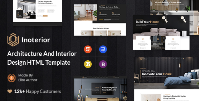 Inoterior - Architecture Interior Designer Html5 Template - Nulled