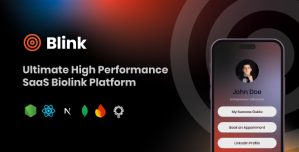 Blink – SaaS Bio Link Platform  QR Code – NodeJS  React