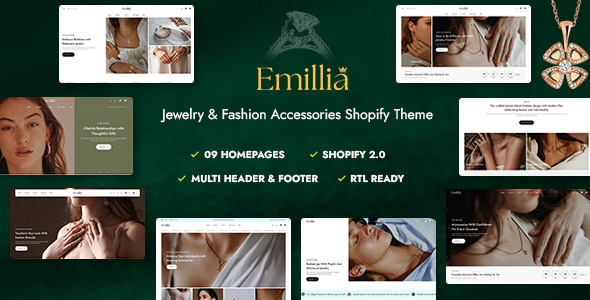 Emillia – Jewelry Fashion Accessories Shopify Theme