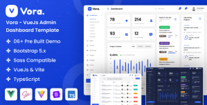 Vora – VueJs SaaS Admin Dashboard Template