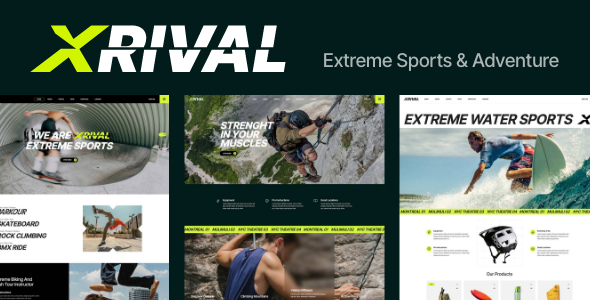 Xrival - Extreme Sports and Adventure WordPress Theme