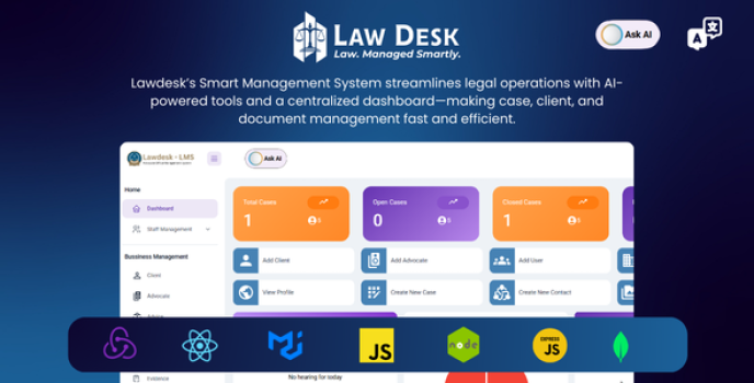 Advocate Office Management System | AI Enabled Advocate Office | AI ...