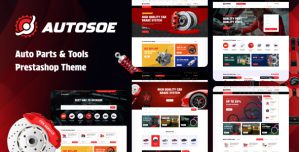 Autosoe Elementor – Car  Auto Parts PrestashopTheme