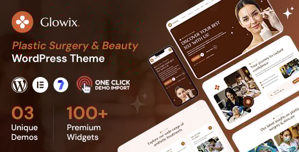 Glowix - Plastic Surgery Beauty Clinic WordPress Theme