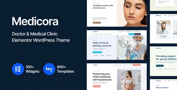 Medicora - Doctor  Medical Clinic Elementor WordPress Theme