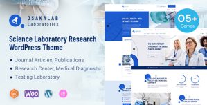 OsakaLab – Science Research  Laboratory WordPress Theme