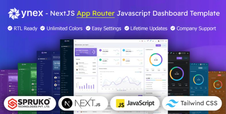 Ynex - Nextjs App Router Javascript Dashboard Template - Nulled