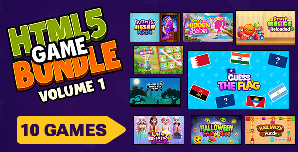 HTML5 Game Bundle Volume 1 [ Construct 3 , HTML5 ] - Nulled