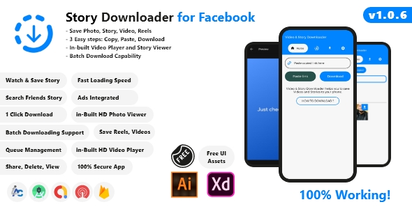 Video Downloader for Facebook - Android Studio, AdMob, Android 16