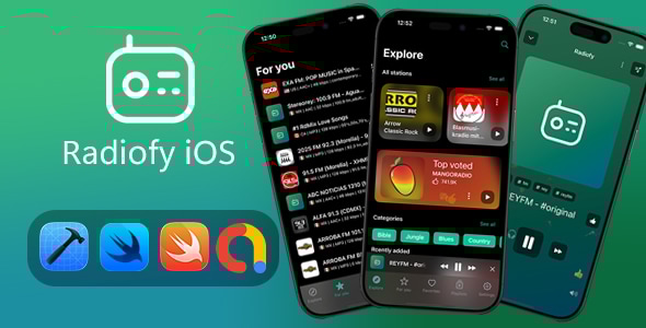 Radiofy - Online Radio Streaming App for iOS | Swift SwiftUI