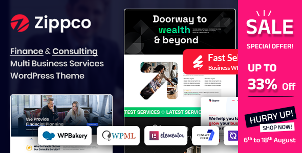 Zippco - Business and Finance Consulting WordPress Theme