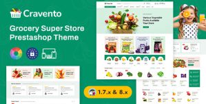 Cravento – Online Grocery Store Prestashop Responsive Theme