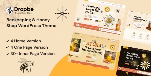 Dropbe - Beekeeping and Honey Shop WordPress Theme