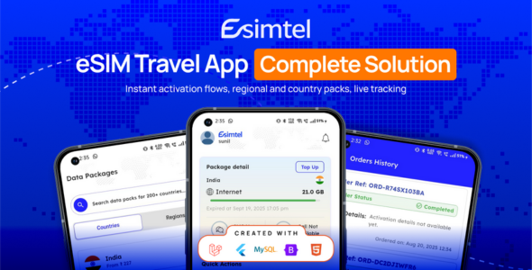 eSIM Marketplace - Create Your Global eSIM Store with Android iOS Apps and Sell Worldwide