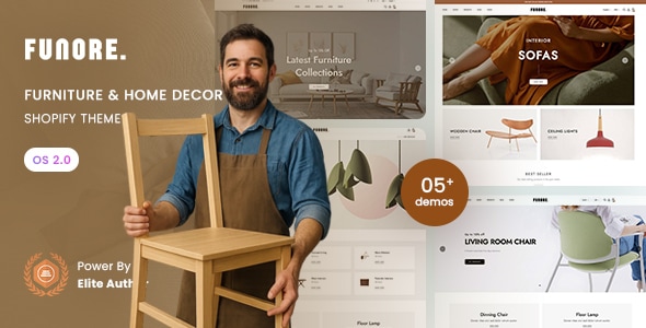 Funore - Furniture  Home Decor Shopify 2.0 Theme