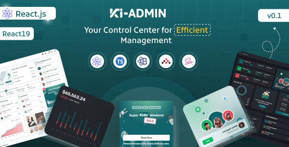 Ki-admin React + Typescript Admin Dashboard Template - Nulled