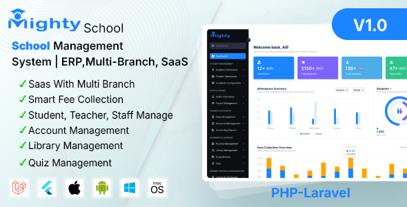 School Management System ERP  Multi-Branch SaaS – Mighty School Pro