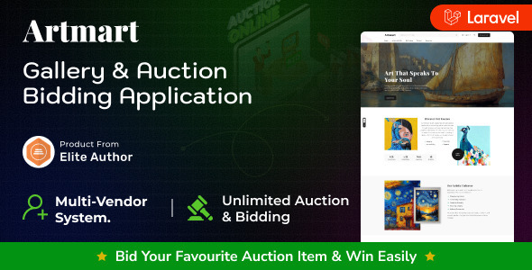 Artmart - Gallery Auction and Bidding Platform