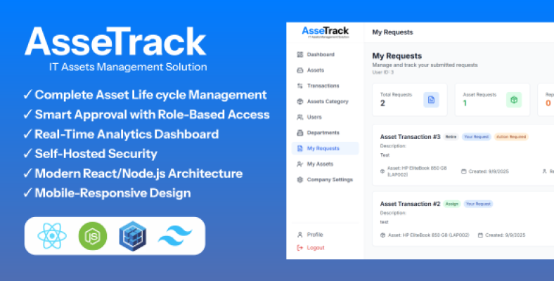 AsseTrack - Complete Asset Management Tracking Solution - Nulled