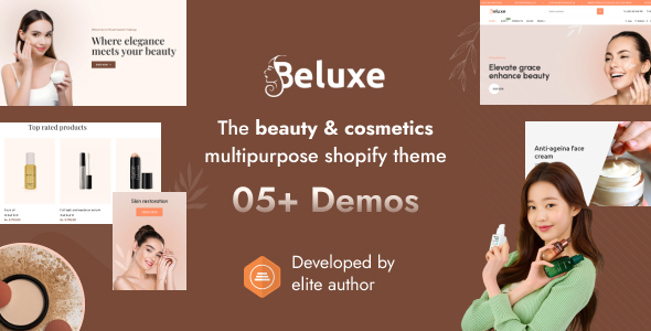 Beluxe - The Beauty, Cosmetics  Skincare Shopify 2.0 Theme