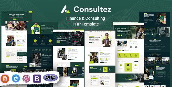 Consultez – Finance  Consulting PHP Template