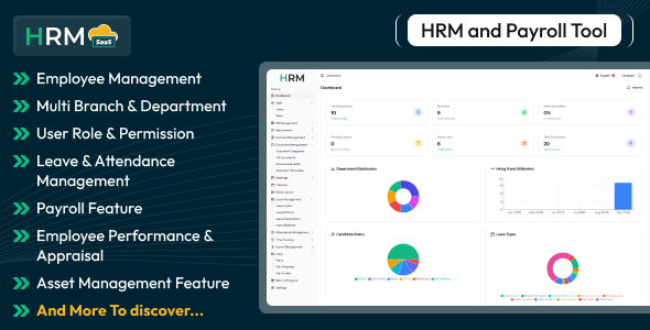 HRM SaaS - HR and Payroll Tool