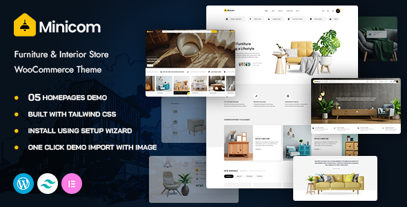 Minicom - Furniture  Interior Store WooCommerce WordPress Theme