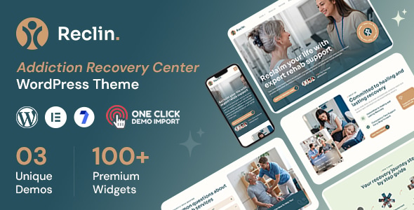 Reclin – Addiction Recovery  Rehabilitation Center WordPress Theme