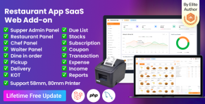 Restaurant App SaaS  Web Add-on