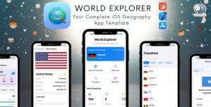 World Explorer – Complete iOS App Template | SwiftUI | In-App Purchase | Quiz Game | Geography