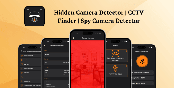 Hidden Camera Detector Swift | Native iOS | Latest Code for Admob Monetization