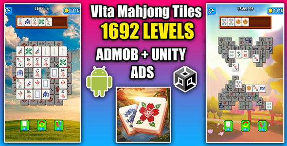 Mahjong Tile Triple Match Game Unity Source Code