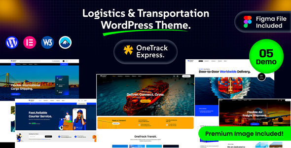 Onetrack – Logistics Transportation WordPress Theme