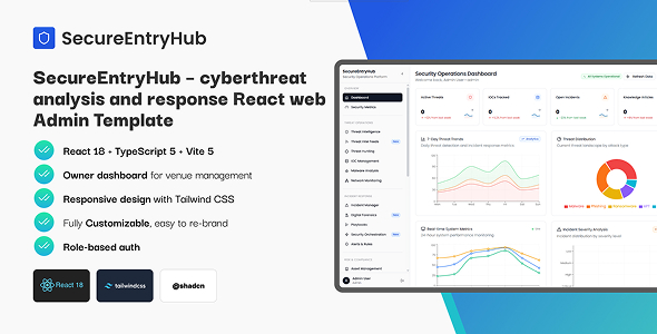 SecureEntryHub - Cybersecurity Dashboard Threat Intel Frontend React ...