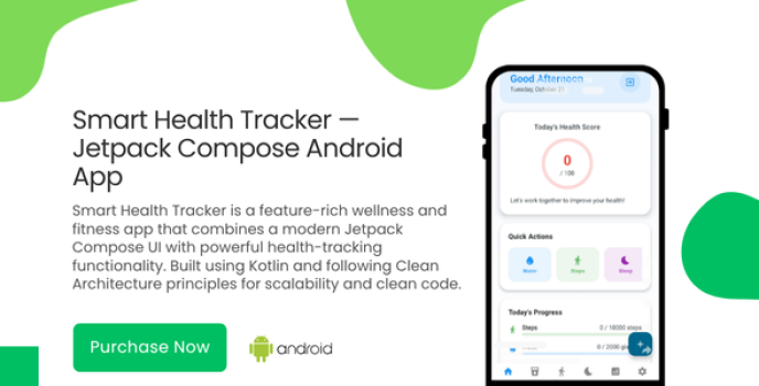 Smart Health Tracker — Jetpack Compose Android App - Nulled