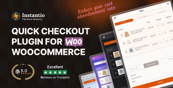 Instantio – WooCommerce Quick Checkout | Direct Checkout, Floating Cart, Side Cart Popup Cart