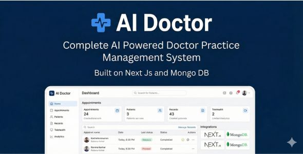 AI Doctor – Complete AI Powered Healthcare / Hospital Management System (HMS)