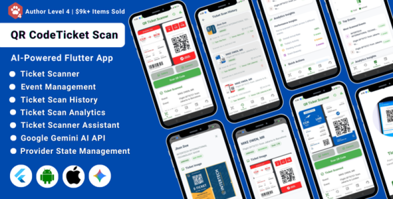 AI-Powered QR Code Ticket Scanner Flutter App | Guest Verification ...