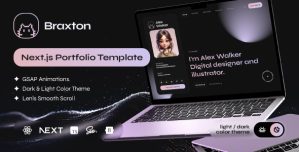 Braxton – Personal Portfolio  Resume NextJs Template