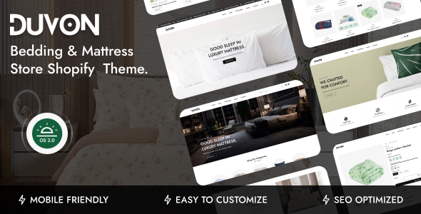 Duvon - Bedding Mattress Store Shopify Theme OS 2.0