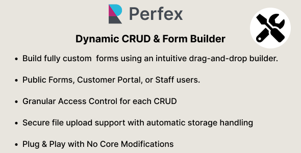 Dynamic CRUD Form Builder for Perfex CRM