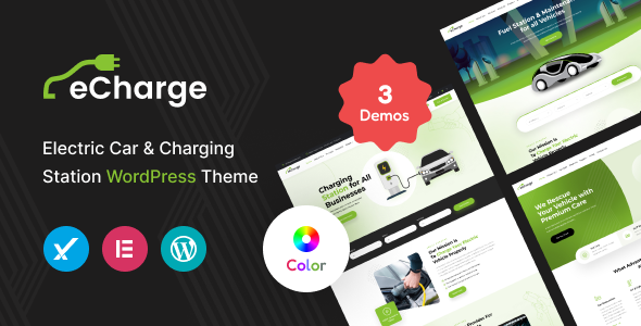 Echarge – Electric Vehicle Charging Station WordPress Theme