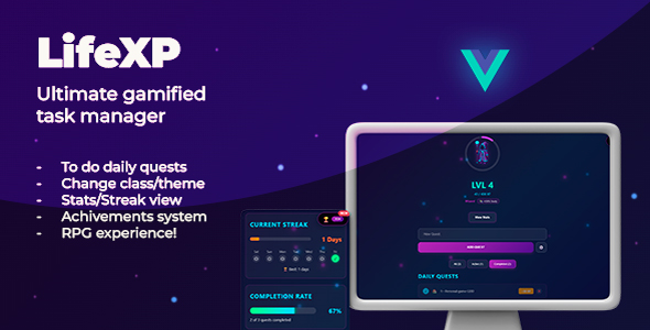 Gamified Task LifeXP - Gamified RPG Task Manager - Nulled