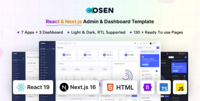 Osen - React Next.js Admin Dashboard Template (Bootstrap 5) - Nulled