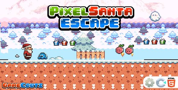 Pixel Santa Escape - Construct Game - Nulled